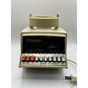 Vintage Osterizer Galaxie Blender Pulse-Matic 10 Speed Model 843-46T No Pitcher